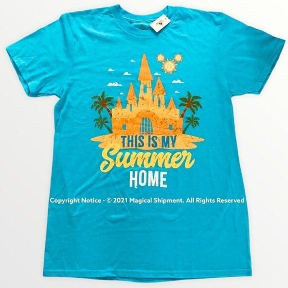 Disney Parks - "This is My Summer Home" Sand Castle Shirt for Adults - Picture 1 of 3